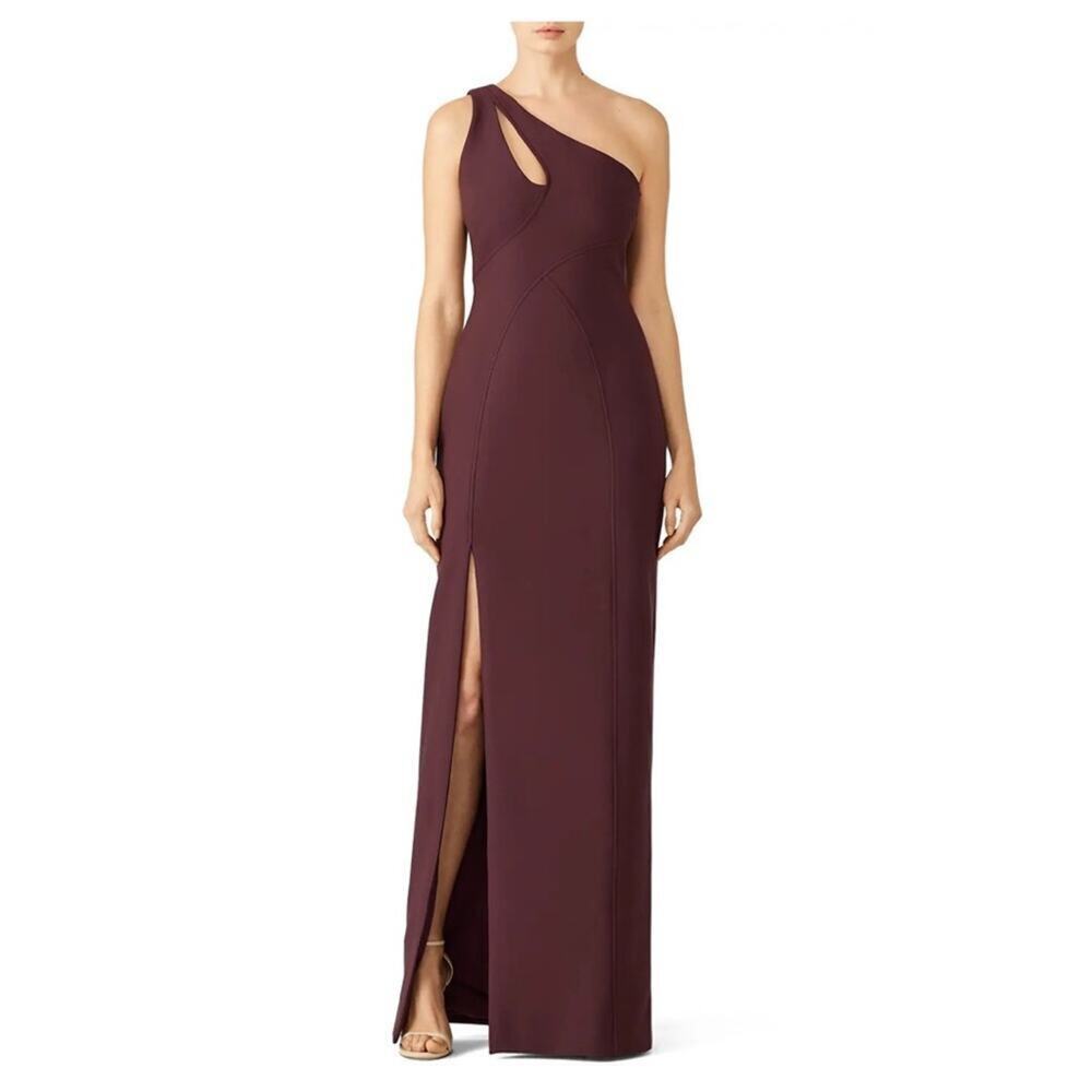 Cinq à Sept Maroon Gianna Gown Size 4 EUC